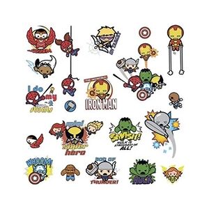 Roommates stickers muraux Marvel Kawaii Art vinyl 34 pièces - Publicité