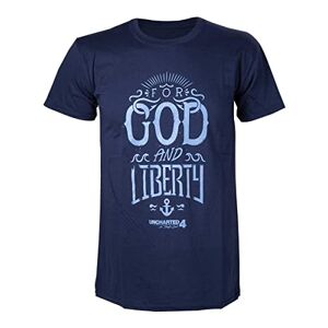 Bioworld Uncharted 4 T-Shirt God and Liberty -S blau [import allemand] - Publicité