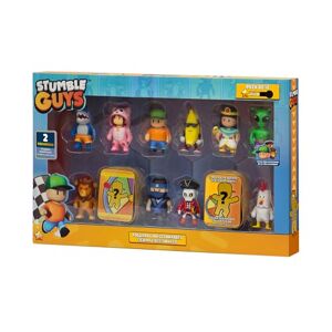 Bizak Stumble Guys 64112081 Lot de 12 Figurines d'action 6 cm, 2 Groupes de Personnages à Collectionner, Licence Officielle du Jeu vidéo de démolition, pour Adultes Fans et garçons ou Filles Depuis 8 - Publicité