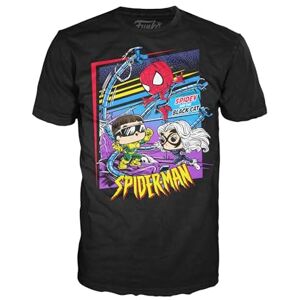 Funko Boxed Tee: Marvel Spider-Man: Spidey Cat Doc Large (L) Marvel Comics- T-Shirt Vêtements Idée de à Manches Courtes pour Les Adultes Les Hommes et Les Femmes - Publicité