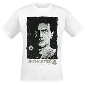 Bioworld Uncharted 4 T-Shirt Drake Kompass 2XL -weiss [import allemand] - Publicité