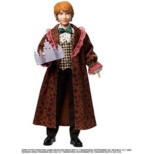 Harry Potter Poupée Articulée Ron Weasley de 26 Cm en Costume Bal de Noël avec son Invitation, à Collectionner, Jouet Enfant, Gfg15 - Publicité