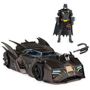 DC Comics Spin Master Batman Offroad Batmobile avec catapulte à Crochet et Cellule grillagée à l'arrière, avec Figurine Batman de 10 cm, pour Les Fans de Super-héros à partir de 4 Ans - Publicité