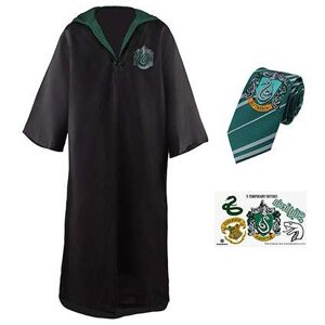 goodies Harry Potter Pack Cosplay Serpentard Robe de Sorcier + Cravate + 5 Tatouages Taille L - Publicité