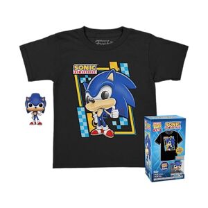 Funko Pocket Pop! & Tee: Sonic pour Les Enfants Texture Velours Large (L) Sonic The Hedgehog T-Shirt Vêtements avec Mini-Figurine en Vinyle à Collectionner Idée de Cadeau Les Hommes - Publicité