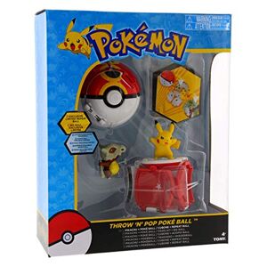 TOMY Ensemble de 2 Pokéballs et 2 figurines Pokémon Pikachu et Osselait - Publicité