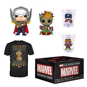 Funko Marvel Collector Corps Subscription Box, Marvel Holiday Theme, November 2019, XXL T-Shirt - Publicité