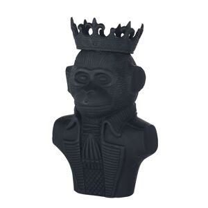 Maisons du Monde Statuette buste de singe à couronne noire H37