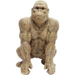 Kare Design Statuette gorille strass en polyrésine dorée H46