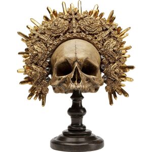 Kare Design Statuette crâne avec couronne en polyrésine H42