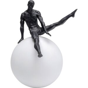 Kare Design Statuette gymnaste en polyrésine blanche et noire H33
