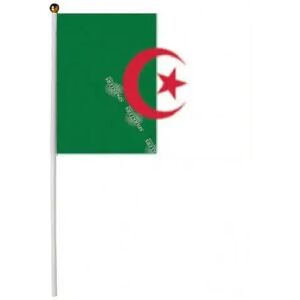 LP Drapeau Algérie 30x45cm avec baguette - Publicité