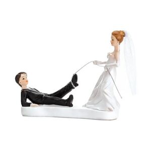 Party Deco Figurine mariage couple avec corde au pied