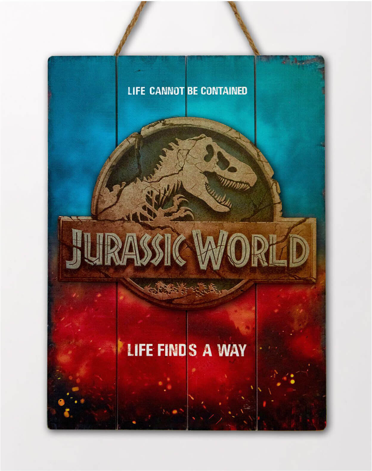 Doctor Collector Poster 3D Jurassic World Life Finds A Way - Doctor Collector WoodArts