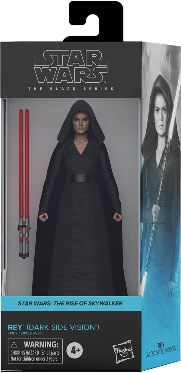 Hasbro Star Wars The Black Series Star Wars L'Ascension de Skywalker Figurine Rey (Dark Side Vision) - 15 cm