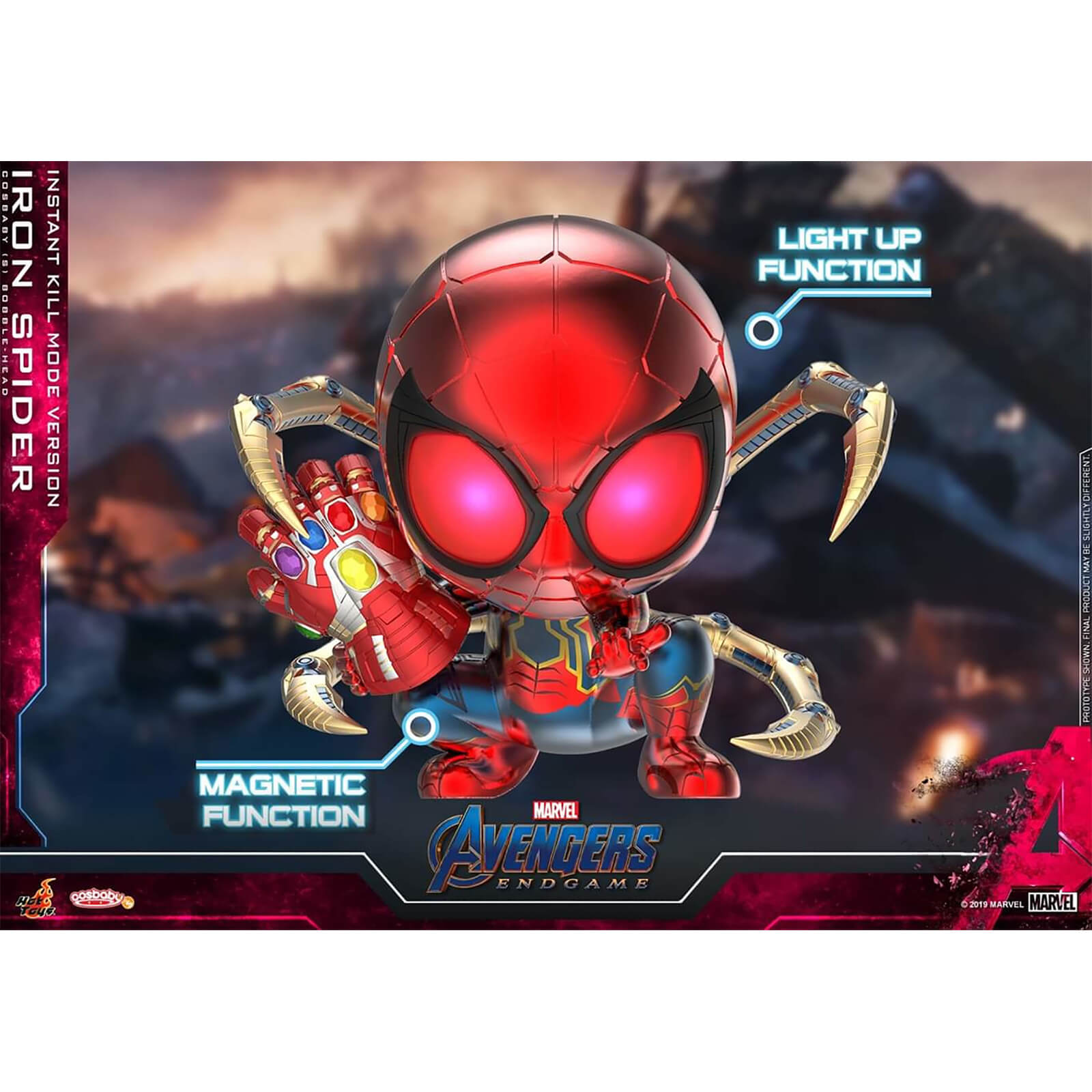 Hot Toys Cosbaby Marvel Avengers: Endgame - Iron Spider (Instant Kill Mode Version) Figure