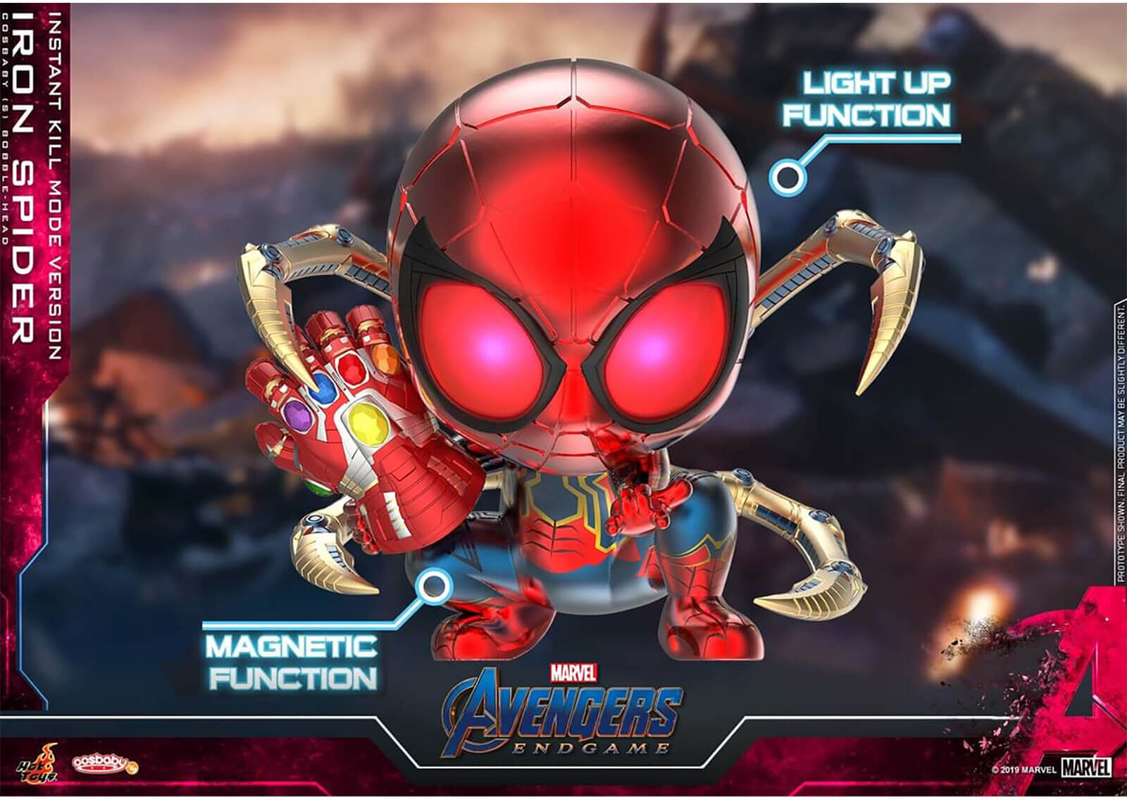 Hot Toys Cosbaby Marvel Avengers: Endgame - Iron Spider (Instant Kill Mode Version) Figure