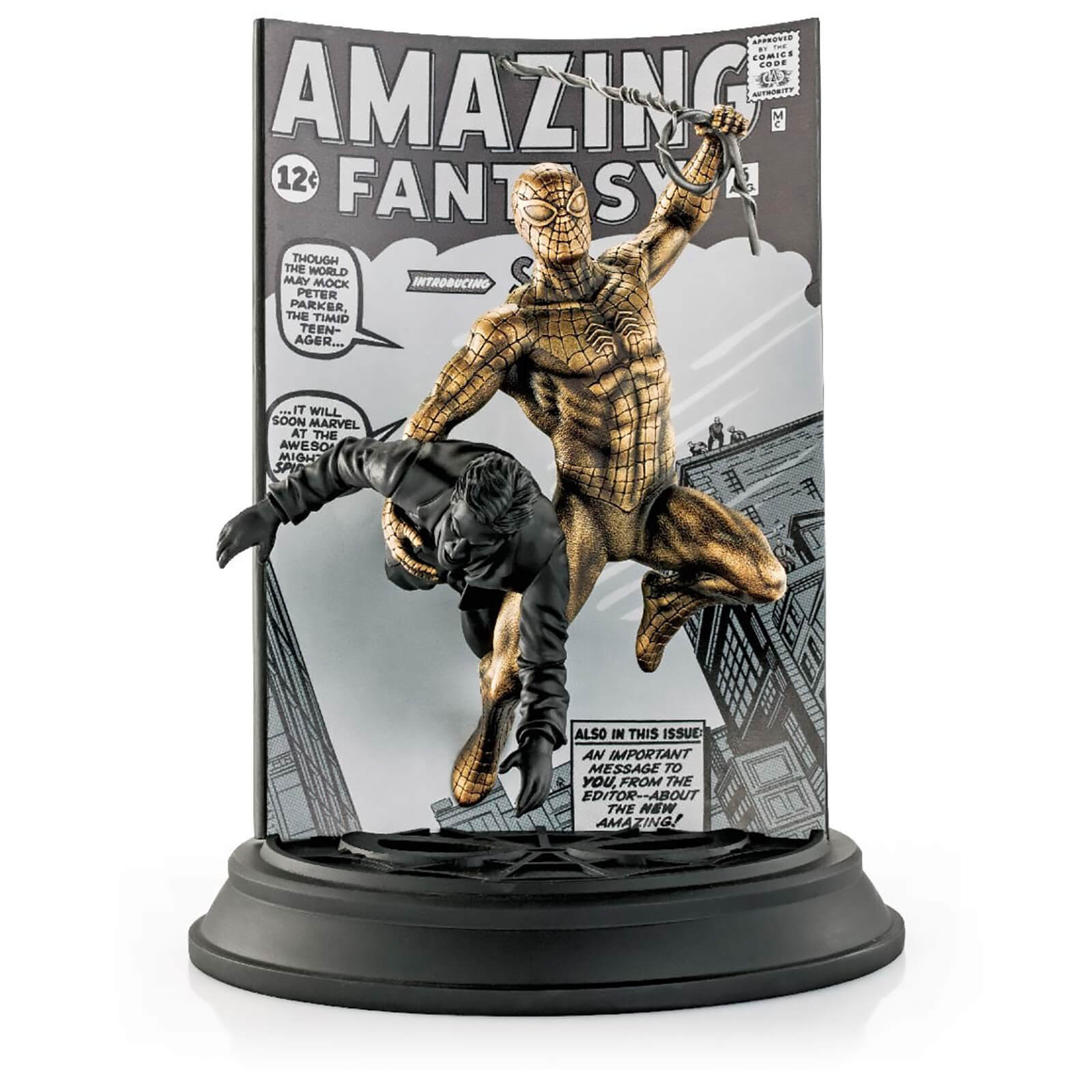 Royal Selangor Spider-Man Amazing Fantasy #15 Gold Version Limited Edition Statue (200 Worldwide)