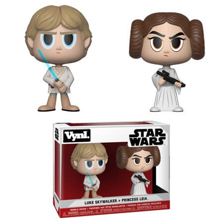 Vynl. Figurines Vynl. Princesse Leia et Luke Skywalker Star Wars