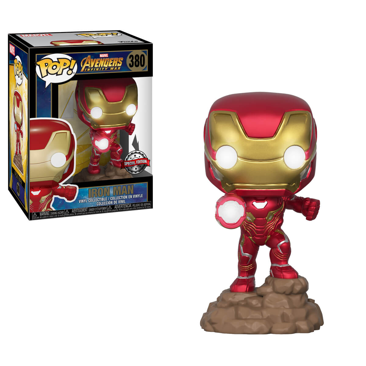 Pop! Vinyl Marvel Avengers : Infinity War Iron Man (Light Up) Funko Pop Exclusive