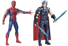 Hasbro 2 figurines parlantes Marvel : Thor et Spider-Man