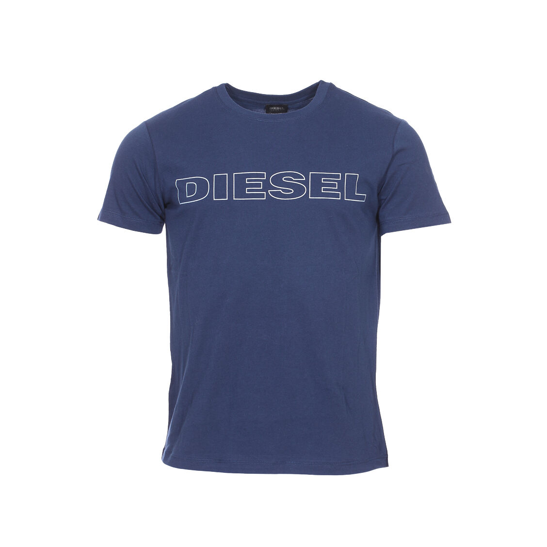Diesel Underwear Tee-shirt col rond Diesel Jake en coton bleu marine floqué - BLEU - XXL