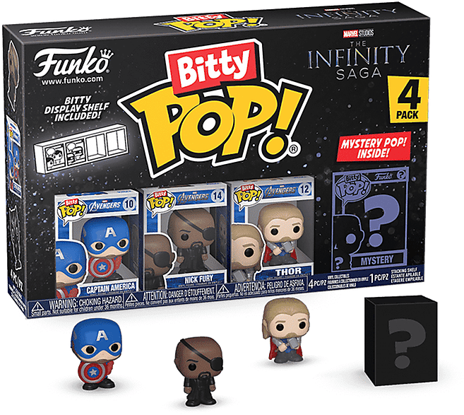 FUNKO ACTION FIGURE  BITTY POP_CAPT.AMERICA