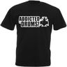 CHUNGUANG Drums Drummer Drum Kit Adults Mens T Shirt Black L