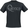 Queen Logo T-shirt zwart XXL 100% katoen Band merch, Bands, Duurzaamheid