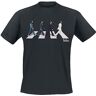 The Beatles Beatles, The Abbey Road Silhouette T-shirt zwart XL 100% katoen Band merch, Bands