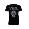 The Legend of Zelda Zelda-Legend of Zelda Origineel Black T-shirt Nintendo 100% Officieel Product Schild Shield Jersey Man (L)