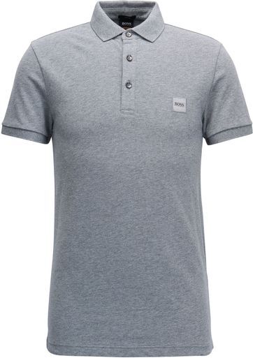 Boss Hugo Bo Polo Paenger Grij  - Grijs - Size: Small