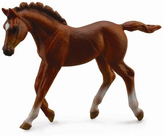 Collecta paarden: Engels volbloed 11 cm donkerbruin - Donkerbruin