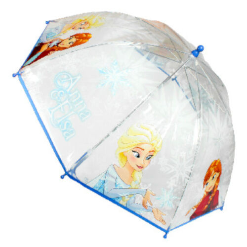 Frozen paraplu meisjes 45 x 65 cm lichtblauw/transparant - Lichtblauw,Transparant