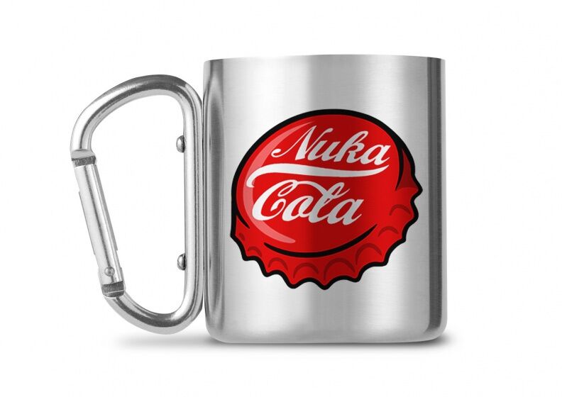 GB Eye mok Nuka Cola zilver/rood 250 ml - Zilver,Rood