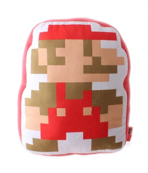 Little Buddy kussen Super Mario Bros: Mario 8 Bit rood 29 cm - Rood