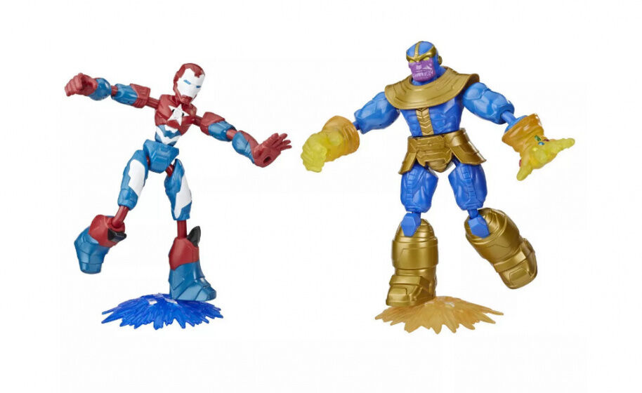 Marvel actiefiguren Avengers Dualpack Iron Patriot/Thanos 4 delig - Multicolor