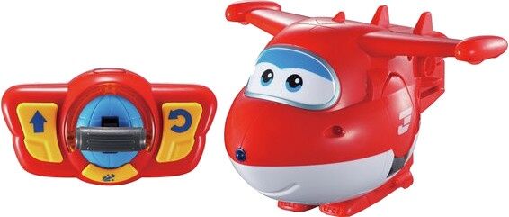 Super Wings Dance & Transform Remote Control Jett rood 14 cm - Rood