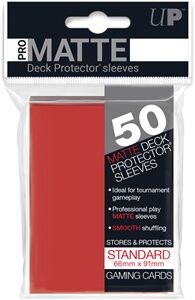 Ultra Pro Sleeves Pro-Matte - Standaard Rood (66x91 mm)