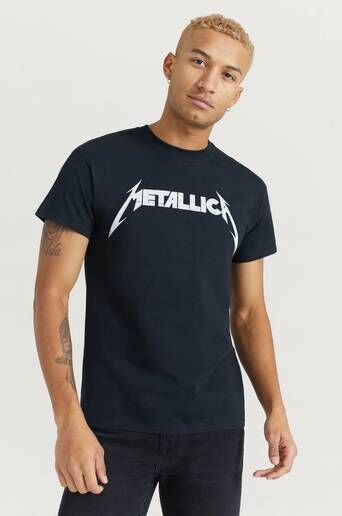 Rock Off T-Shirt Metallica Tee Svart  Male Svart