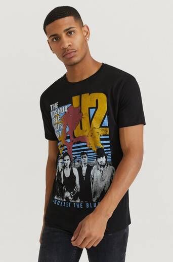 Rock Off T-Shirt U2 Tee Svart  Male Svart
