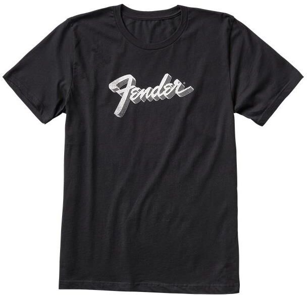 Fender 3d Logo T Skjorte, Svart, S