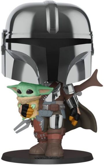 Funko Figura Pop! Star Wars Personagem The Mandalorian With The Child - Funko