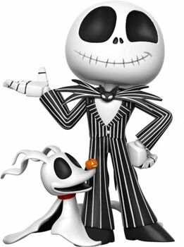 Funko Figura Super Deluxe Vinyl Figure: NBX: Jack Skellington w/ Zero