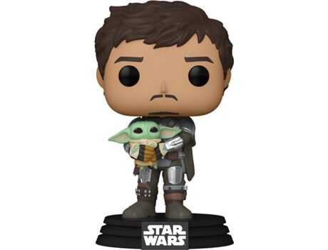 Funko Figura Pop! Star Wars: The Mandalorian - Mandalorian With Grogu