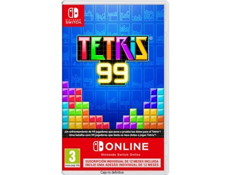Nintendo Jogo Switch Tetris 99+12 meses Switch Online