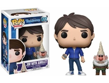 Funko Figura Pop! Vinyl Trollhunters Jim with amulet and gnome Exc