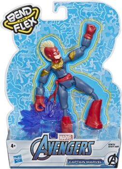 Avengers Figura de Ação Captain Bend and Flex (Idade Mínima: 4 anos)