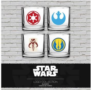 Livro Set 4 Vasos Logos Clasicos Star Wars de Sd Toys (Espanhol)