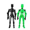 Seymal Actionfigur T13, 3D-utskriven Actionfigur, Rörlig Robot Med Flera Led, 3D-actionfigurer Med Armar, Mekanisk Actionfigurmodell, Gör-det-själv-figur Som Kan Posera (Color : MIX2-3)